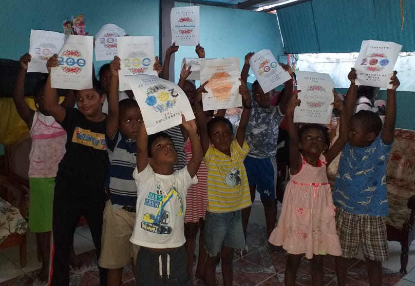 Children celebrate in Kelly